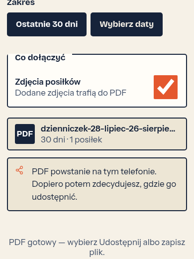 Fragment raportu PDF.